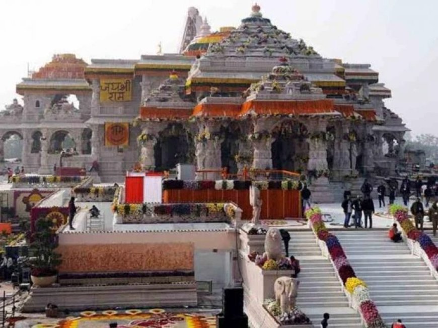 पहिल्याच पावसात अयोध्येतील राम मंदिराच्या छताला गळती?