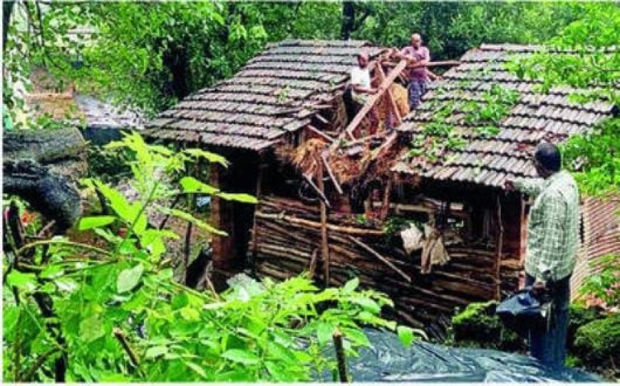 रत्नागिरी जिल्ह्यात मुसळधार पावसाने १५ लाखांचं नुकसान