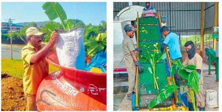 निर्माल्यावर प्रक्रियेतून खतनिर्मिती; चिपळूण पालिकेचा उपक्रम