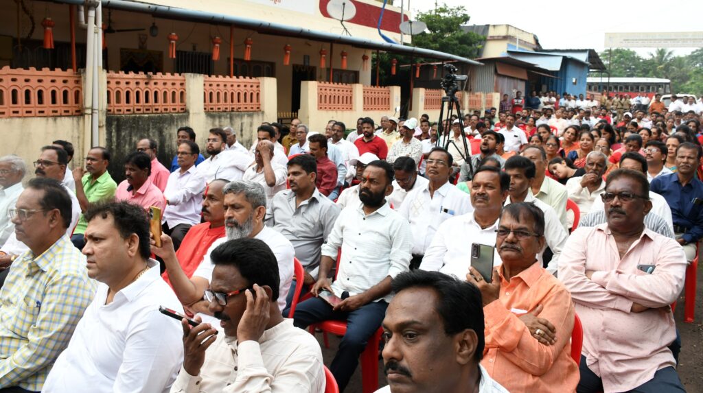 दानशूर भक्तीभूषण श्रीमान भागोजीशेठ कीर यांच्या स्मारकाचे भूमिपूजन