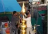 Kolhapur : कोल्हापुरात करवीर निवासिनी अंबाबाई मंदिराच्या शिखरावर सोन्याचा कळस बसवण्याचे काम अंतिम टप्प्यात