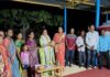 कोळंबे येथे विकासकाम; महापुरुष मंदिराला रवींद्र चव्हाण यांच्याकडून पत्र्यांचे शेड