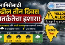 रत्नागिरीत हवामान अंदाज; पुढील तीन दिवस ‘यलो अलर्ट’, वादळी वाऱ्यासह पावसाची शक्यता