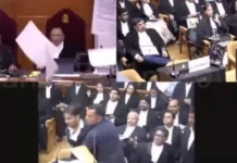 Supreme Court Courtroom Ruckus : सर्वोच्च न्यायालयात वकिलाचा अभूतपूर्व राडा; सरन्यायाधीशांना शिवीगाळ करत खंडपीठावर भिरकावली फाईल