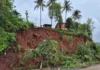 Sangameshwar Landslide Risk: कोळंबे हायस्कूलमागील दरड कोसळली; महामार्ग ठेकेदाराच्या निष्काळजीपणामुळे ४०० विद्यार्थ्यांचा जीव धोक्यात
