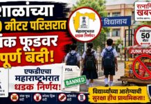 शाळांच्या ५० मीटर परिसरात जंक फूडवर पूर्ण बंदी; एफडीएचा महाराष्ट्रभरात धडक निर्णय!