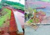 Ratnagiri: रत्नदुर्ग सनसेट पॉईंटवरील लोखंडी रेलिंग कोसळले; निकृष्ट दर्जामुळे दोन वर्षांतच रेलिंग गंजले, सुरक्षेचा प्रश्न ऐरणीवर
