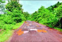 Aravali Makhajan Road Potholes: आरवली-माखजन रस्त्यावर खड्ड्यांचे साम्राज्य; कोंडिवरे येथे भीषण परिस्थिती, अपघातांची भीती
