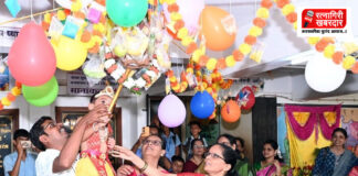 आनंदीबाई अभ्यंकर बालविद्यामंदिरमध्ये दहीहंडी