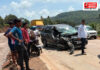 मुंबई-गोवा महामार्गावर वांद्रीजवळ कार आणि बोलेरो पिकअपचा भीषण अपघात; वाहनांचे मोठे नुकसान मुंबई-गोवा महामार्गावर वांद्रीजवळ कार आणि बोलेरो पिकअपचा भीषण अपघात; वाहनांचे मोठे नुकसान