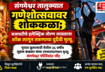 संगमेश्वर तालुक्यात गणेशोत्सवावर शोककळा; सजावटीचे इलेक्ट्रिक तोरण लावताना शॉक लागून तरुणाचा दुर्दैवी मृत्यू संगमेश्वर तालुक्यात गणेशोत्सवावर शोककळा; सजावटीचे इलेक्ट्रिक तोरण लावताना शॉक लागून तरुणाचा दुर्दैवी मृत्यू