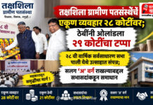 तक्षशिला ग्रामीण पतसंस्थेचे एकूण व्यवहार २८ कोटींवर; ठेवींनी ओलांडला २१ कोटींचा टप्पा