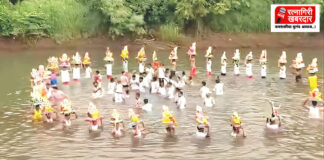 Chiplun Gowalkot Ganesh Visarjan: वाशिष्ठी नदीच्या पात्रात मानवी रिंगण; गोवळकोटवासियांनी बाप्पाला दिला अनोखा निरोप
