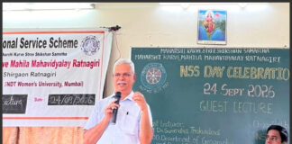 Maharshi Karve Mahila Mahavidyalaya Ratnagiri: महर्षी कर्वे महिला महाविद्यालयात 'राष्ट्रीय सेवा योजना दिन' उत्साहात साजरा; आठवडाभर विविध उपक्रमांची रेलचेल