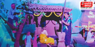 Mandangad Palgharwadi Ganpati: 'खेड्याकडे चला'चा भावस्पर्शी संदेश; पालघरवाडी गणेशोत्सव मंडळाचा देखावा आकर्षणाचा केंद्रबिंदू