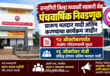 रत्नागिरी जिल्हा मध्यवर्ती सहकारी बँक पंचवार्षिक निवडणूक; प्रारूप मतदार यादी अंतिम करण्याचा कार्यक्रम जाहीर रत्नागिरी जिल्हा मध्यवर्ती सहकारी बँक पंचवार्षिक निवडणूक; प्रारूप मतदार यादी अंतिम करण्याचा कार्यक्रम जाहीर