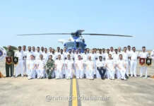 ALH MK 3 Helicopter Ratnagiri: रत्नागिरीत तटरक्षक दलाच्या ताफ्यात स्वदेशी बनावटीचे अत्याधुनिक ‘एएलएच एमके ३’ हेलिकॉप्टर दाखल; ‘वॉटर कॅनन सॅल्यूट’ देऊन भव्य स्वागत ALH MK 3 Helicopter Ratnagiri: रत्नागिरीत तटरक्षक दलाच्या ताफ्यात स्वदेशी बनावटीचे अत्याधुनिक 'एएलएच एमके ३' हेलिकॉप्टर दाखल; 'वॉटर कॅनन सॅल्यूट' देऊन भव्य स्वागत