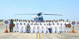 ALH MK 3 Helicopter Ratnagiri: रत्नागिरीत तटरक्षक दलाच्या ताफ्यात स्वदेशी बनावटीचे अत्याधुनिक 'एएलएच एमके ३' हेलिकॉप्टर दाखल; 'वॉटर कॅनन सॅल्यूट' देऊन भव्य स्वागत