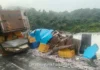 Anjanari Ghat Accident: अंजणारी घाटात ब्रेक निकामी झाल्याने मच्छीवाहू कंटेनर उलटला