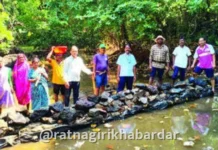 Dapoli Water Conservation News: रुखीत श्रमदानातून एकाच दिवसात उभारले १२ बंधारे; दापोली तालुक्यातील जलसंधारणाचा प्रेरणादायी उपक्रम