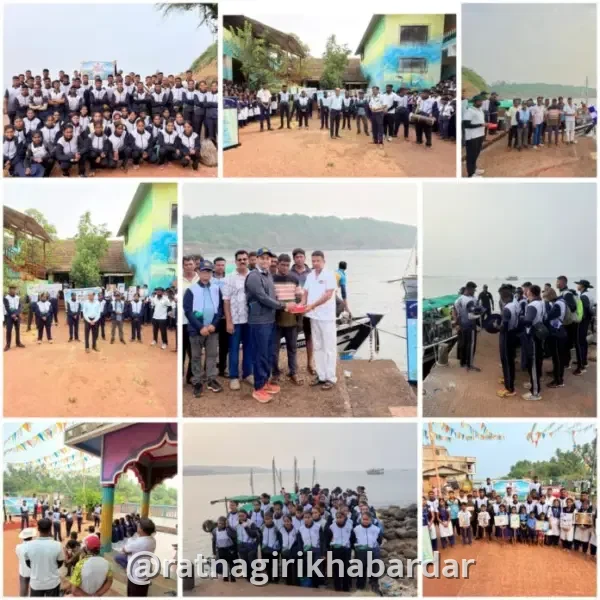 Maharashtra NCC Directorate: महाराष्ट्र एनसीसी डिरेक्टरेटच्या 'कोंकण ज्ञानतरंग' मोहिमेचा दुसरा दिवस उत्साहात पार; जयगड बंदराकडे बोट रवाना Maharashtra NCC Directorate: महाराष्ट्र एनसीसी डिरेक्टरेटच्या 'कोंकण ज्ञानतरंग' मोहिमेचा दुसरा दिवस उत्साहात पार; जयगड बंदराकडे बोट रवाना